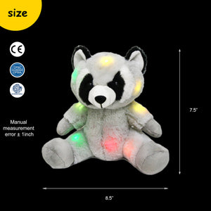 nght light stuffed raccoon, 7.5'' | Bstaofy - Glow Guards