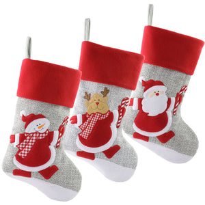 18'' Christmas stockings family set, 4 styles | Bstaofy - Glow Guards