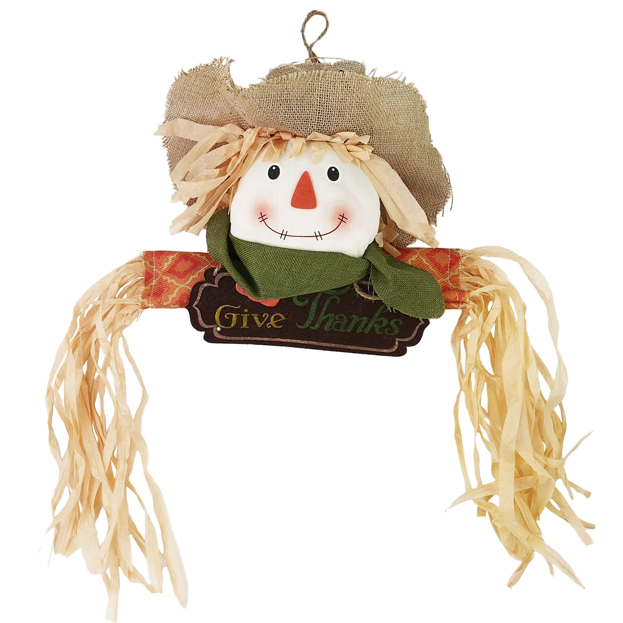 Thanksgiving signs harvest scarecrow hang wreath decors | Bstaofy - Glow Guards