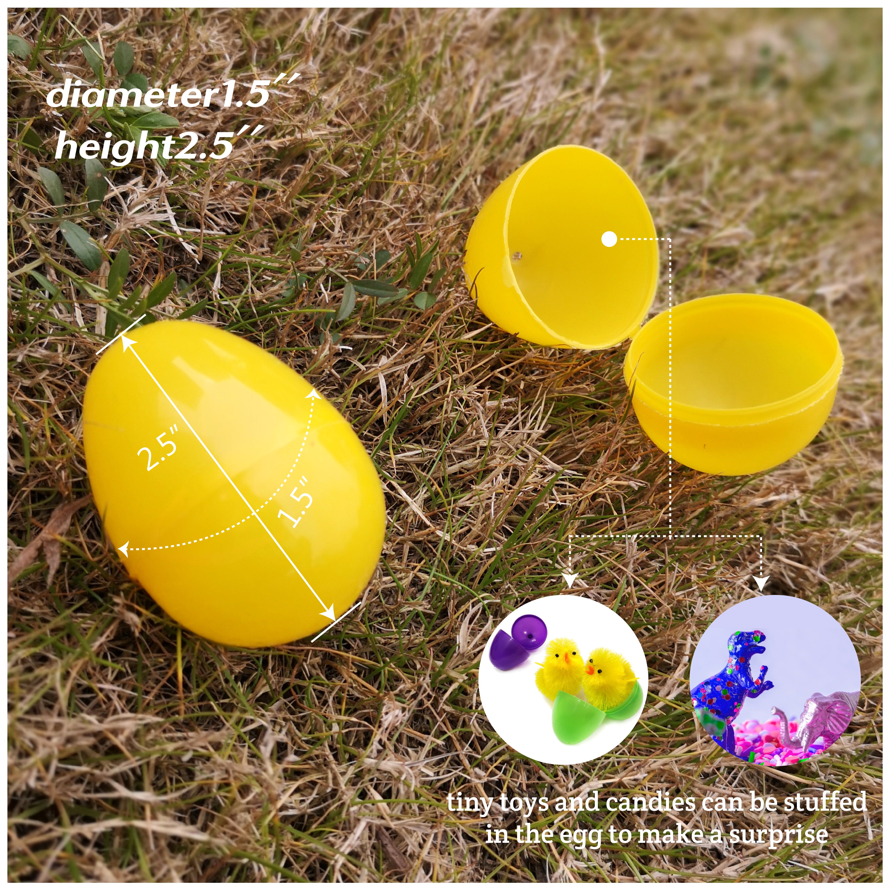 24 pcs Easter eggs kits plastic gift, 1.5” | Bstaofy - Glow Guards