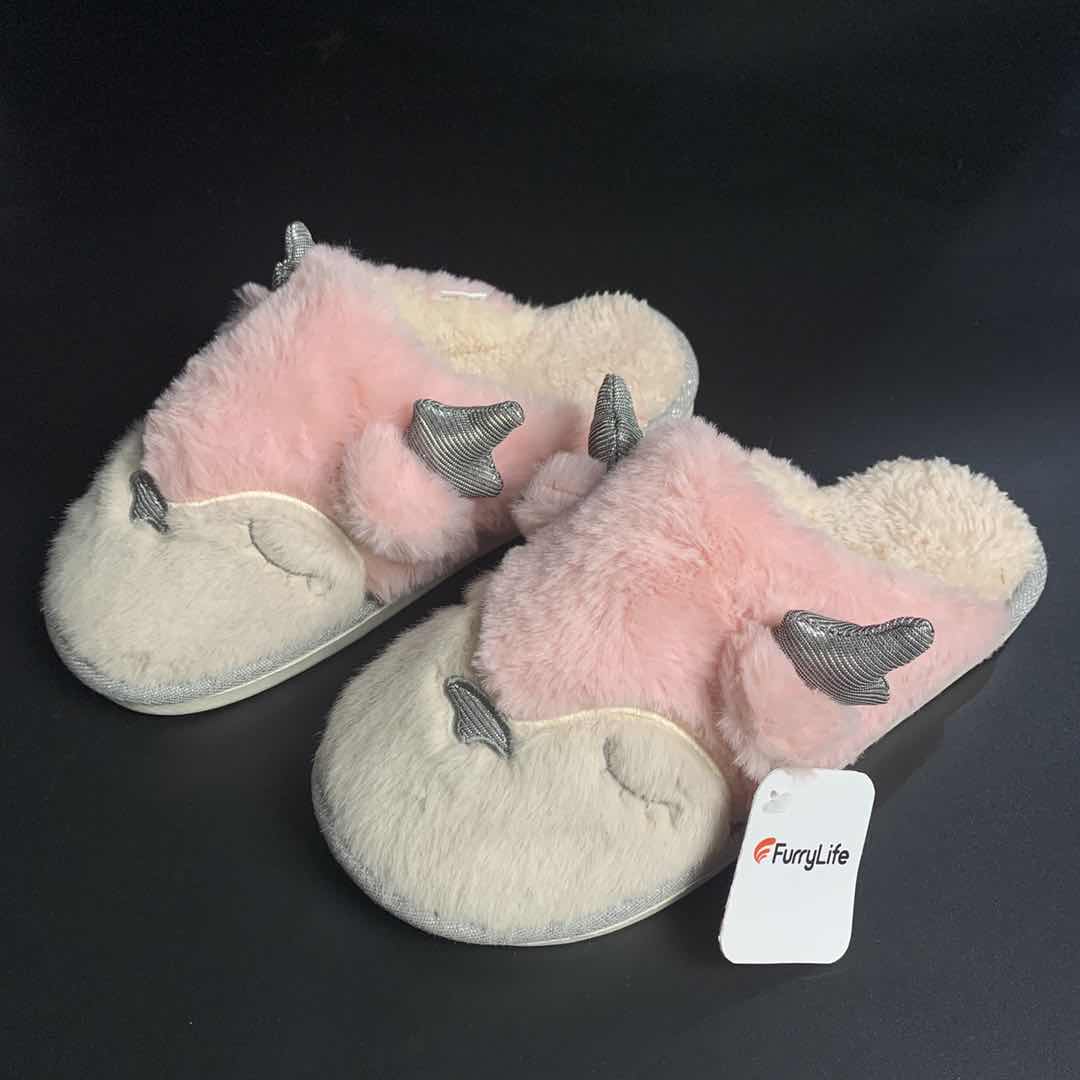 FurryLife Home House Slippers Unicorn Cute Women's shoes Kids Shoes - Glow Guards