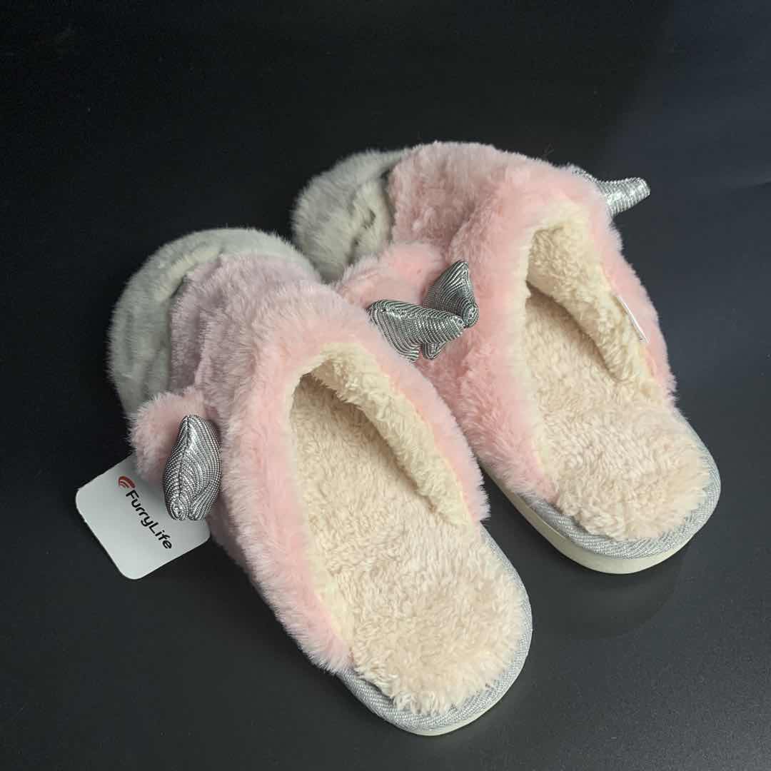 FurryLife Home House Slippers Unicorn Cute Women's shoes Kids Shoes - Glow Guards