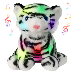 BSTAOFY Light Up Bengal Tiger Stuffed Animals LED White - Glow Guards