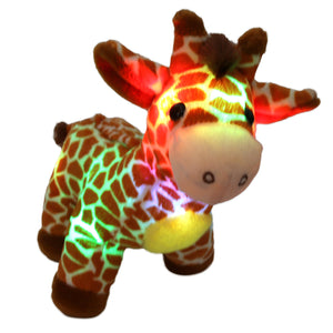 Bstaofy LED Giraffe Stuffed Plush Light Up Jungle Pal Toy - Glow Guards
