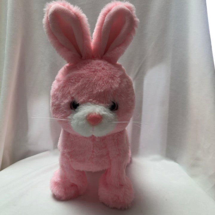 Remote Control Electronic Musical Plush Rabbit Toy Pet for Girls Kids Interactive Toys,Walks