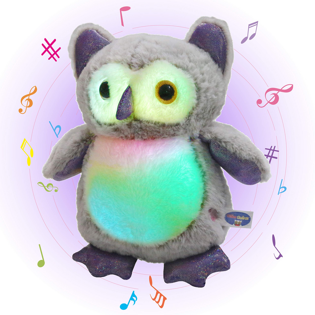 Glow Guards Light up Musical Stuffed Graduation Owl Soft Plush Toy, 12’’ - Glow Guards