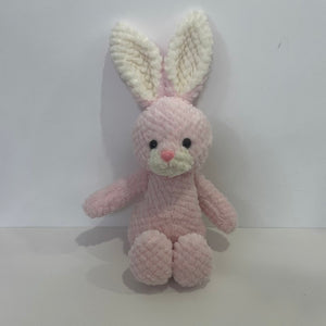 Light up Pink Bunny Soft Plush Toy LED Rabbit Lop Ear Night Light Stuffed Animals Easter Birthday Christmas Festival