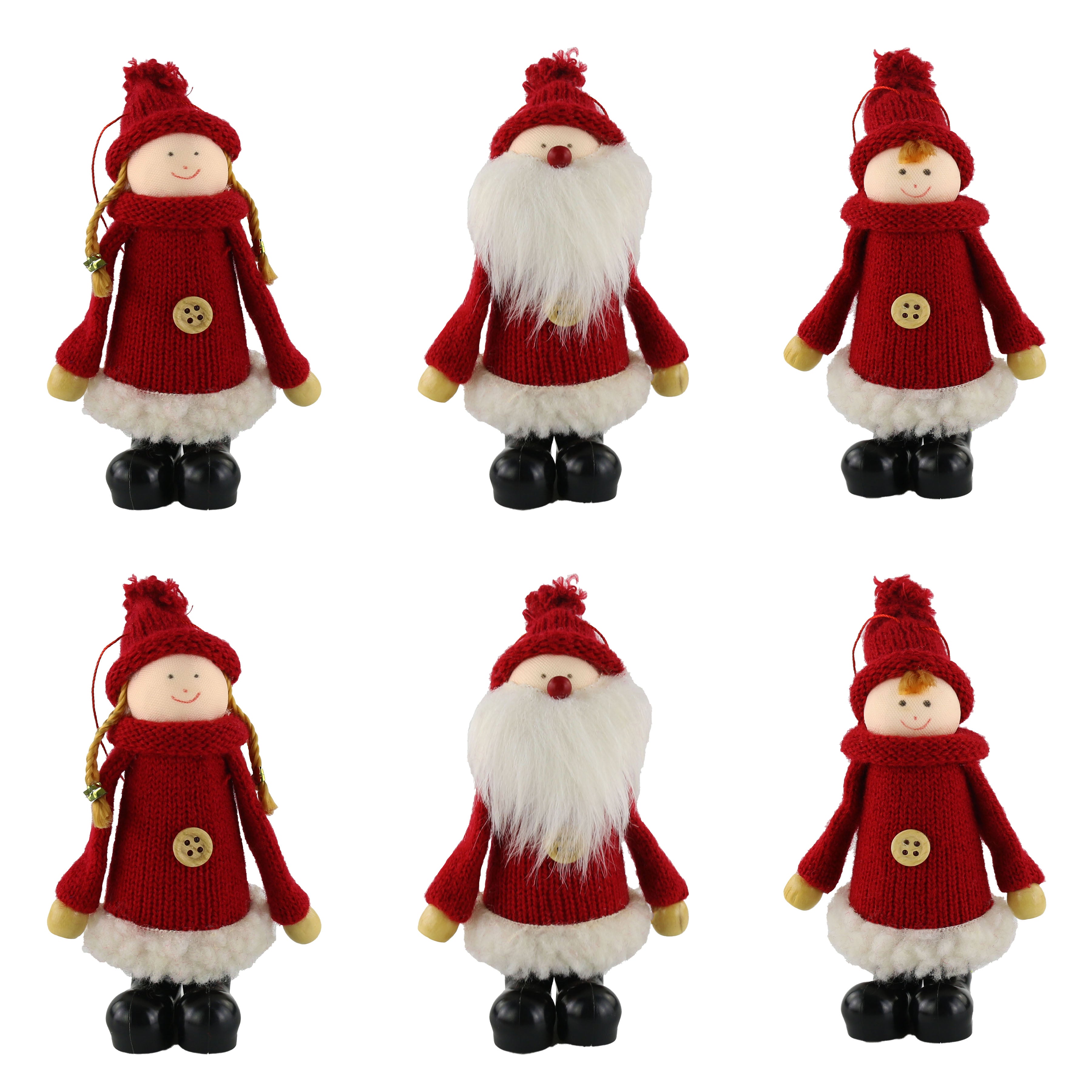 6 pcs Christmas tree ornament set hang decoration, 5.5 inch | Bstaofy - Glow Guards