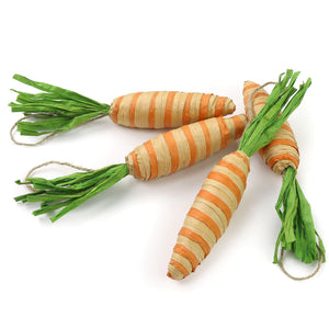 7.5’’ realistic Easter carrot decoration foam ornament, set of 4 - Glow Guards