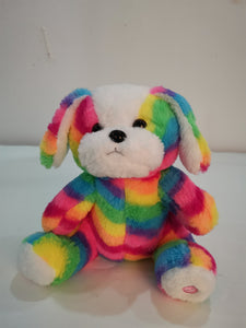 LED Light Up Stuffed Animal Dog Plush Sleep Toy for Toddlers, Kids, Boys & Girls, Valentines, Easter, Baby, Rainbow