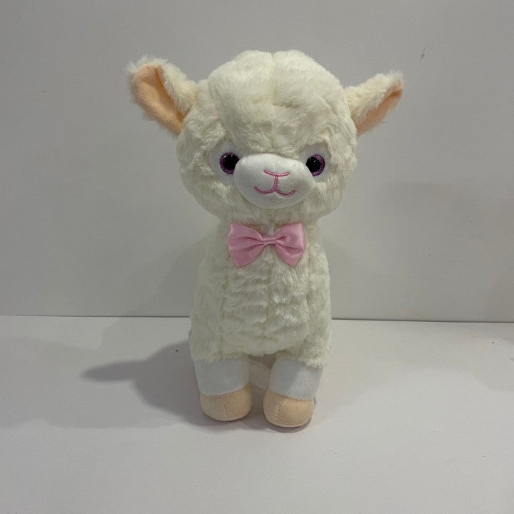 Glowing Alpaca Toy LED Stuffed Animal Luminous Light Up Cute Soft Plush Doll Gifts for Decors Birthdays Kids Women, 14"