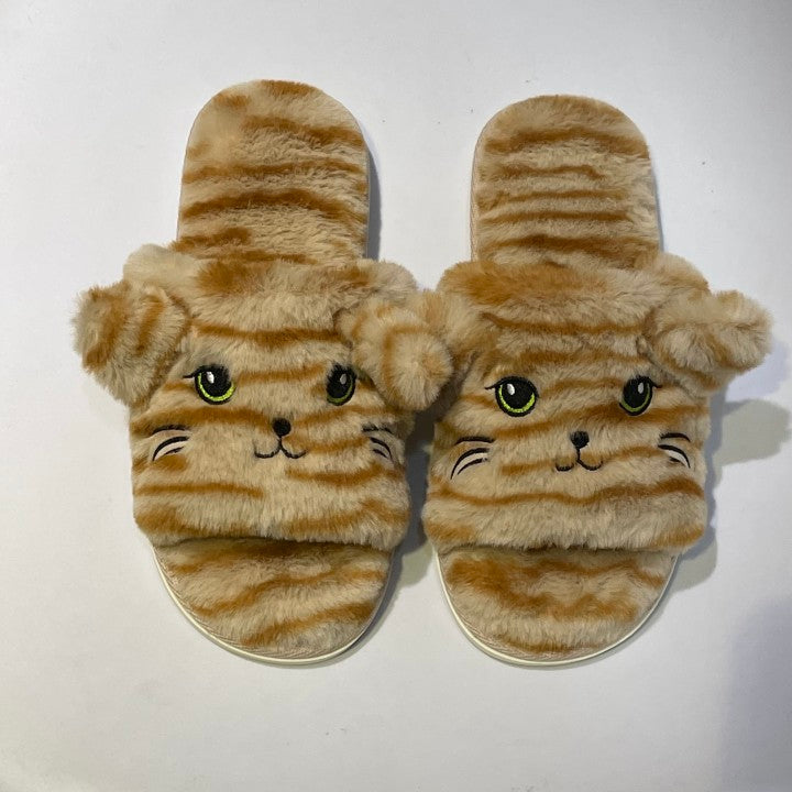 Memory Foam Womens Cat Slippers for Men Comfortable Cute Animal House Casual Shoes