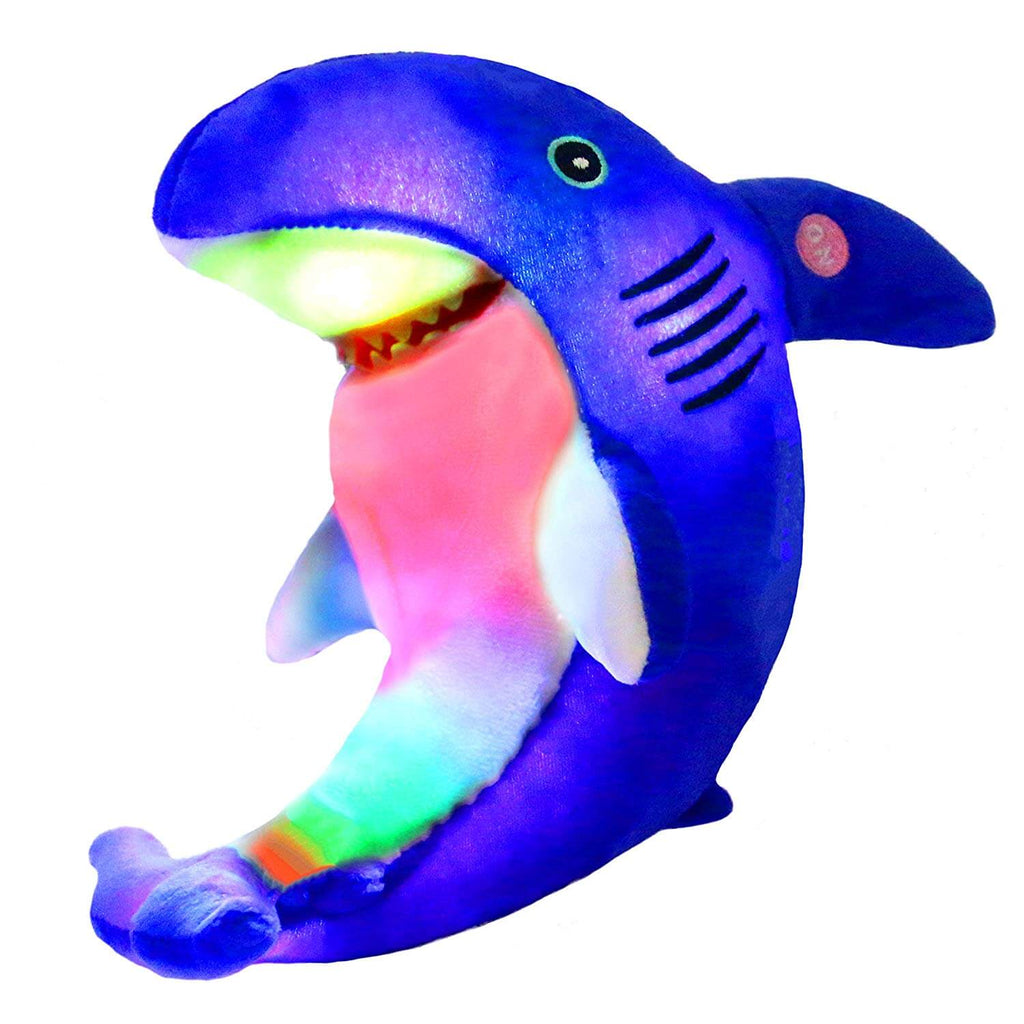 LED stuffed light up shark plush toy, 10'' | Bstaofy - Glow Guards