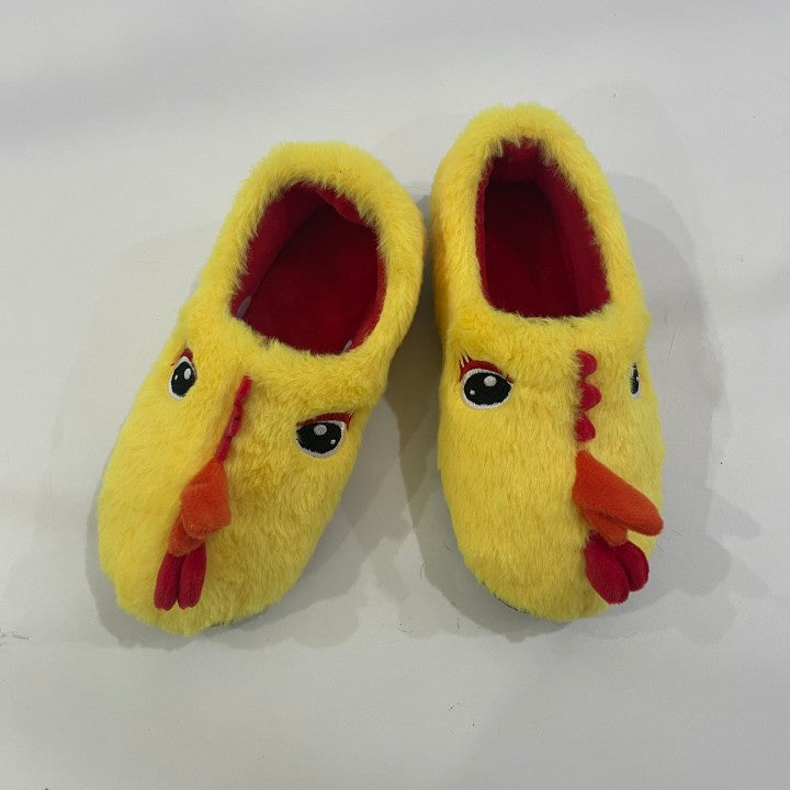 Cute Warm Yellow Chicken Slipper Warm FuzzyvAnimal Slippers House Shoes Gifts For Girls/Boys
