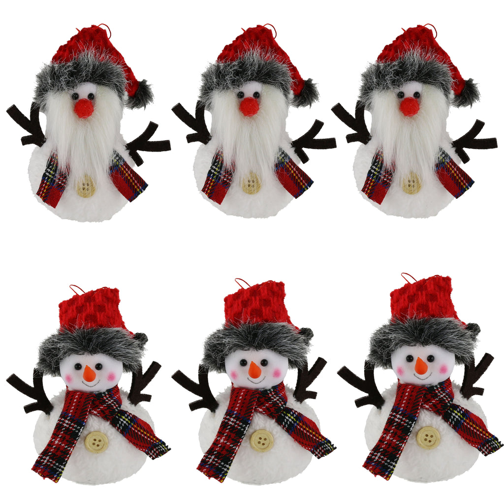 6 pcs Christmas tree ornament set hang decoration, 5.5 inch | Bstaofy - Glow Guards