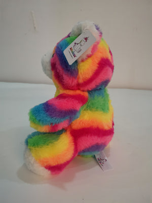 LED Light Up Stuffed Animal Teddy Bear Plush Sleep Toy for Toddlers, Kids, Boys & Girls, Valentines, Easter, Baby, Rainbow