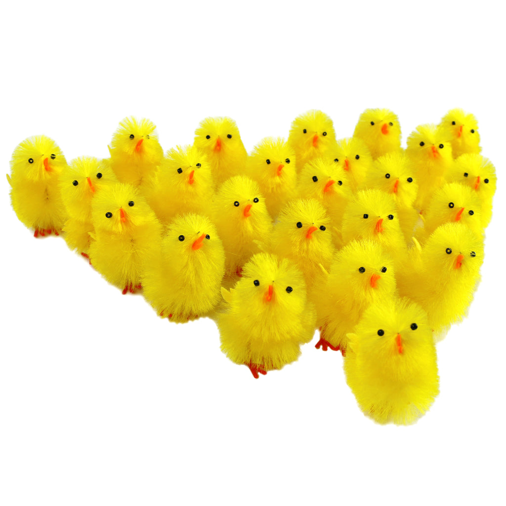 chenille easter chicks pack of 24, 2.5 Inches | Bstaofy - Glow Guards