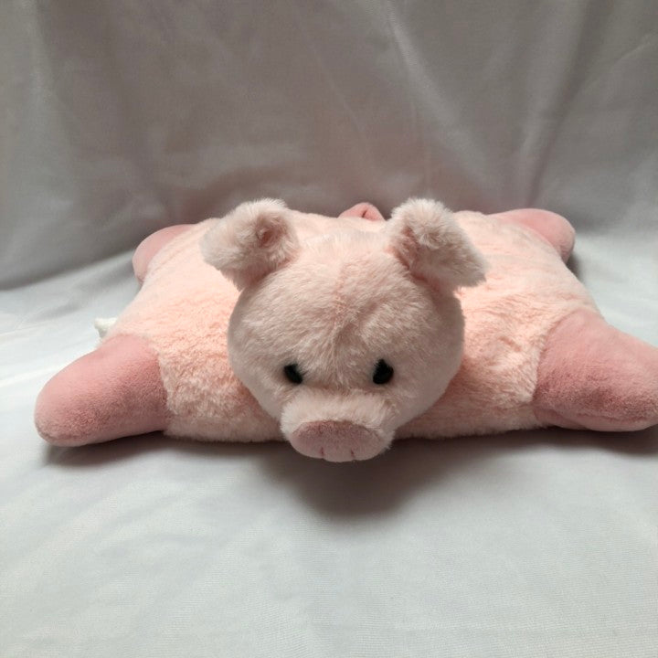 Pink Pig Plush Cute Stuffed Animal Soft Hugging Pillow