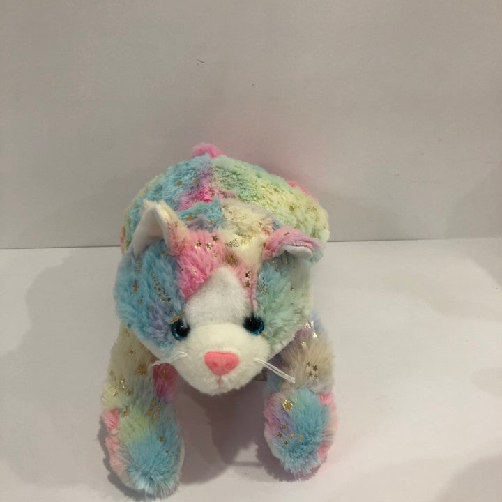 Hot Stamping Rainbow Plush Stuffied Animal Cat