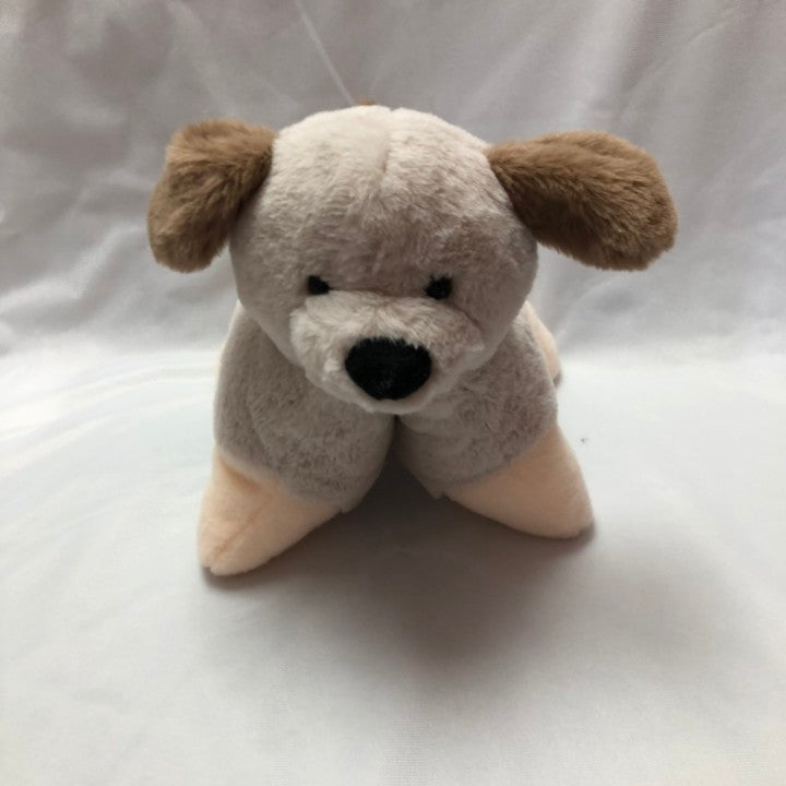 Grey Dog Plush Cute Stuffed Animal Soft Hugging Pillow