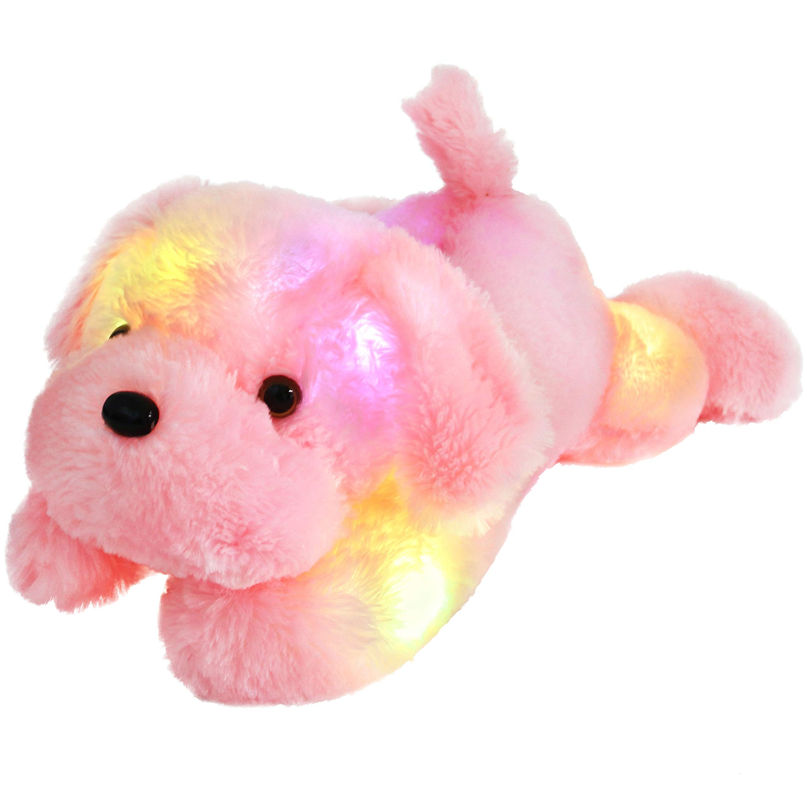 WEWILL 16'' Creative Night Light LED Stuffed Animals Lovely Dog Glow Plush - Glow Guards