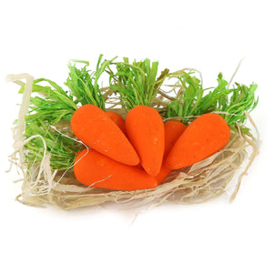 3'' realistic Easter carrot decoration foam ornament , 6 pcs | Bstaofy - Glow Guards