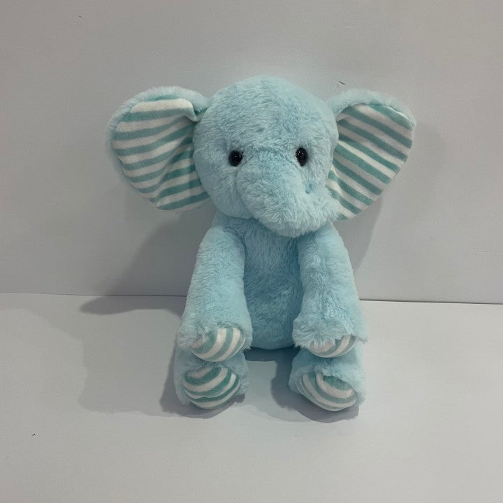 Light Up Elephant Plush Blue Cozy Floppy LED Stuffed Animals
