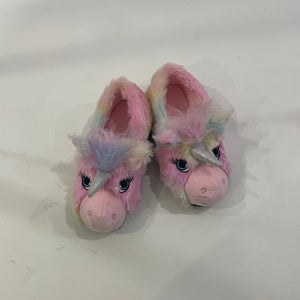 Cute Warm Rainbow Unicorn Slipper Warm Fuzzy Animal Slippers House Shoes Gifts For Girls/Boys
