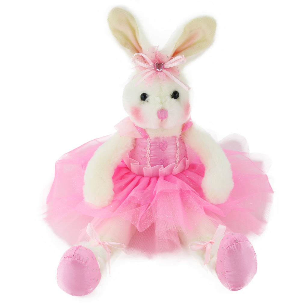 ballerina rabbit bunny stuffed animal 15-inch pink/purple | Bstaofy - Glow Guards