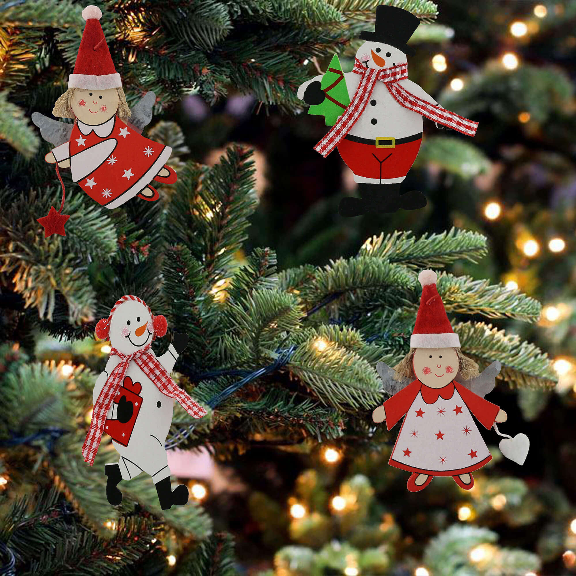 8 pcs Christmas Ornaments Tree Decoration - Glow Guards