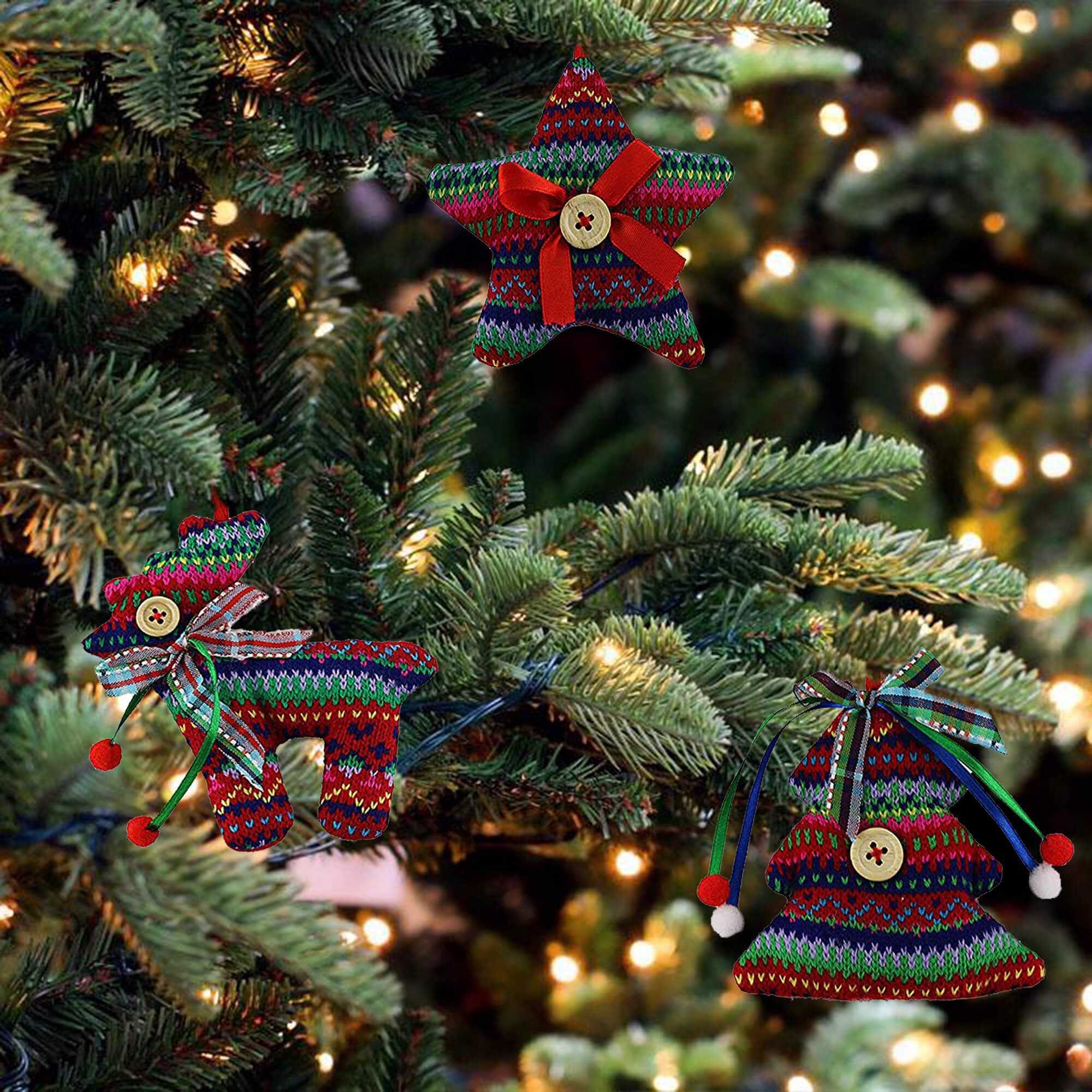 8 pcs Christmas Ornaments Tree Decoration - Glow Guards