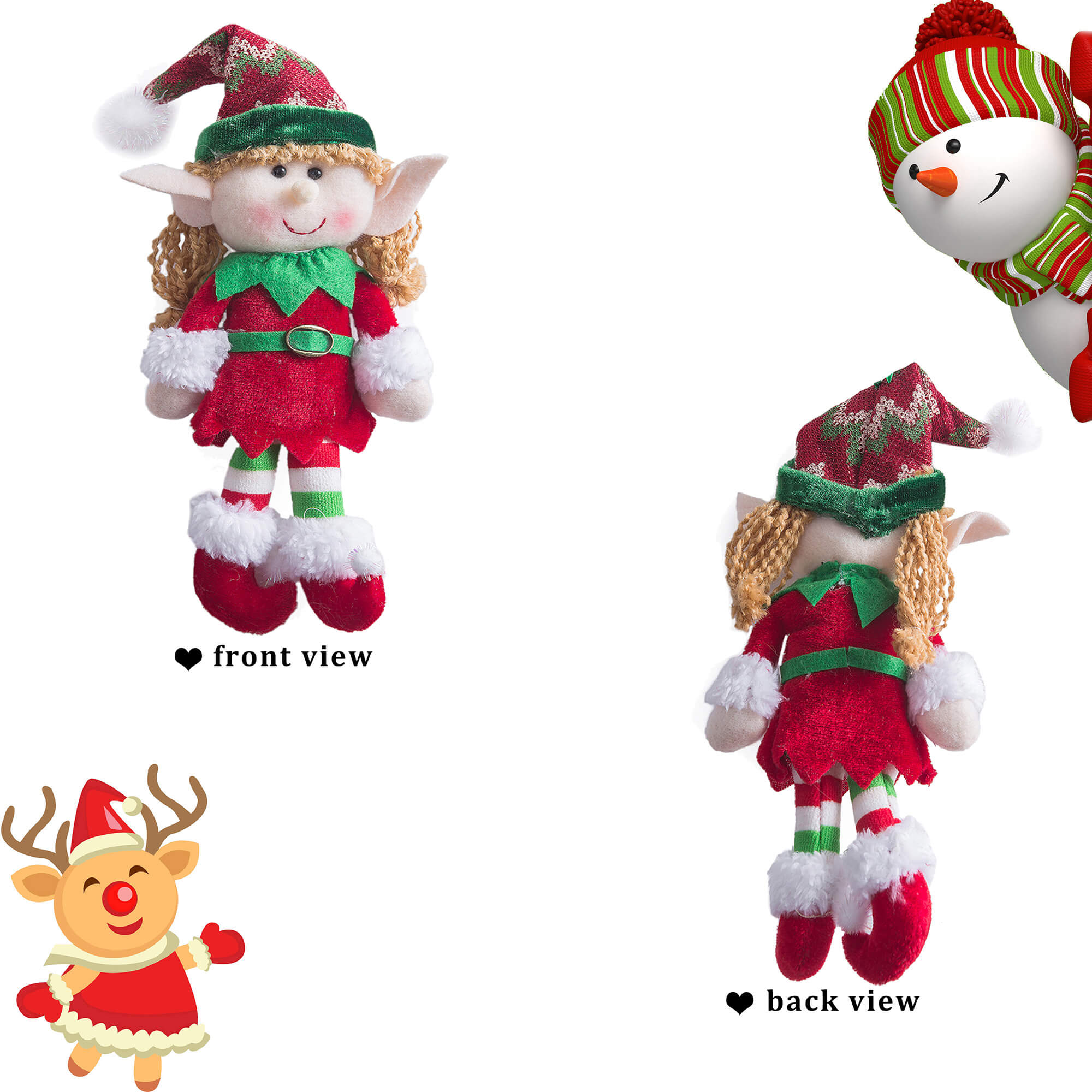 Christmas elves dolls lexible Christmas Elves Dolls, 4 pc | Bstaofy - Glow Guards
