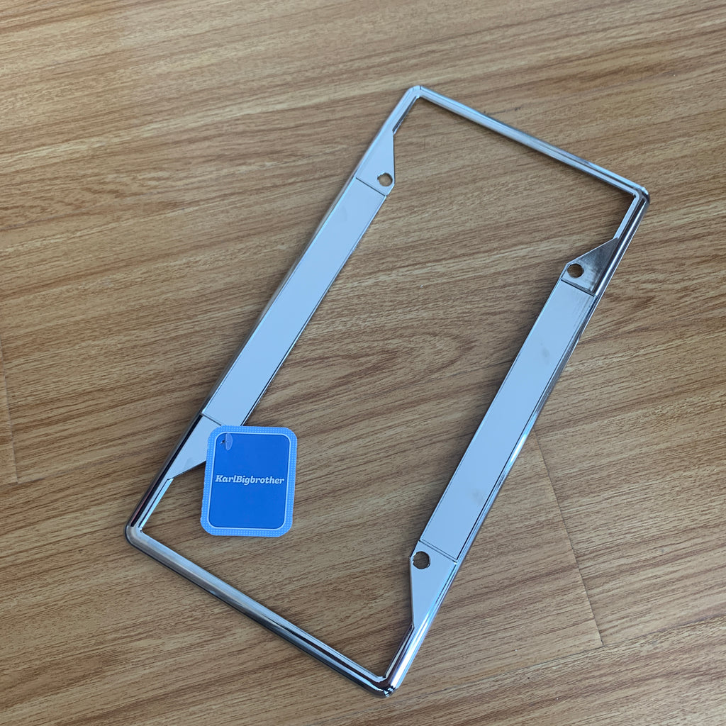 KarlBigbrother License Plate Frame Stainless Steel - Glow Guards