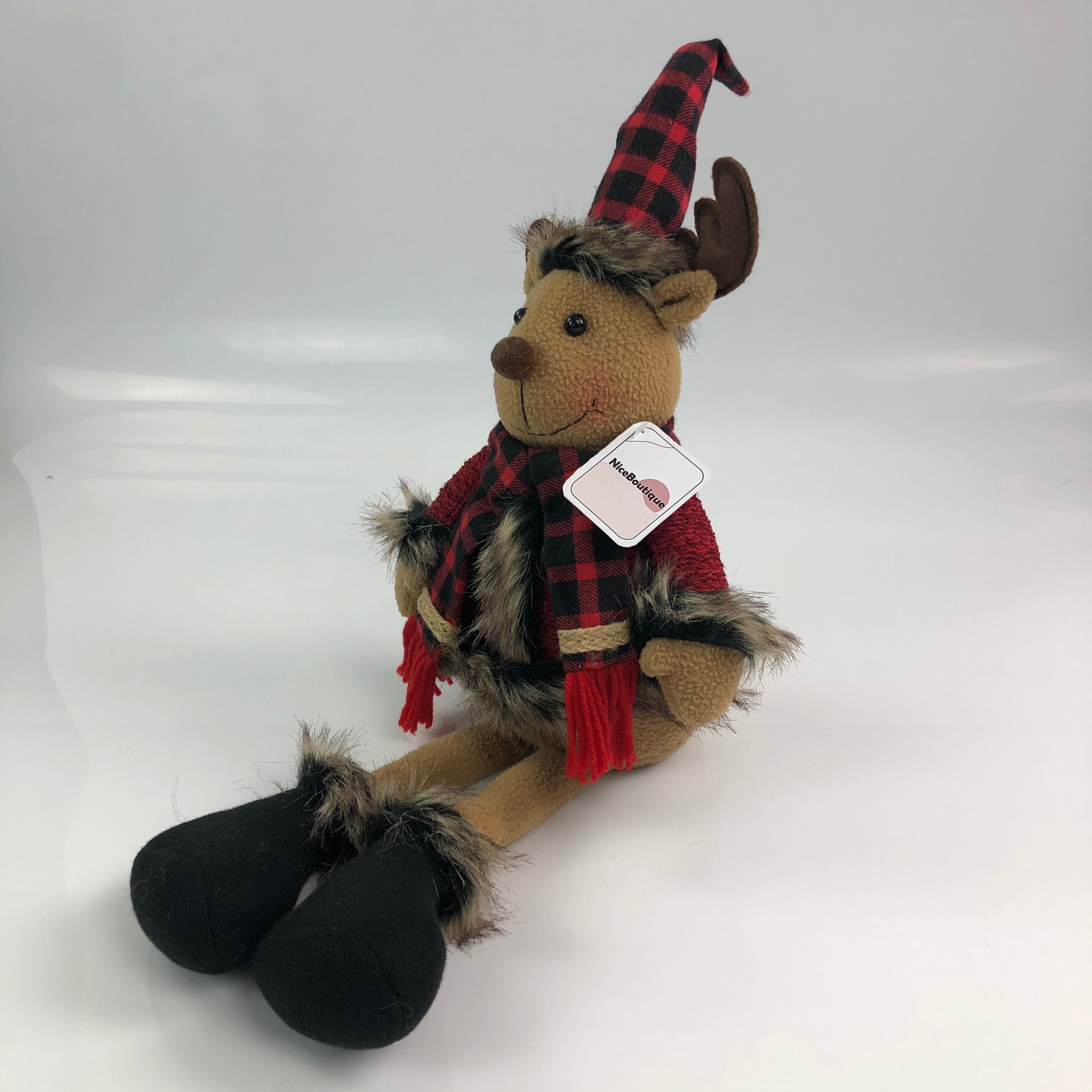 NiceBoutique Christmas Plush Stuffed Aninal Reindeer - Glow Guards