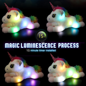 night light unicorn stuffed toy, 3 colors, 16 Inch | Bstaofy - Glow Guards