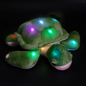 Glow Guards 14’’ Light up Musical Sea Turtle Stuffed Ocean Life Animals Soft Pillow Plush Toy - Glow Guards