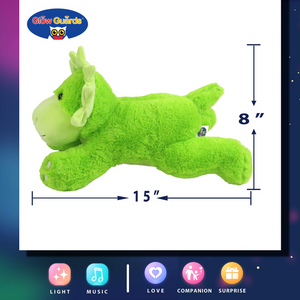 Glow Guards 15’’ LED Dinosaur Stuffed Animals Light up Triceratops Soft Toys - Glow Guards