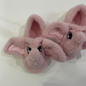 Cute Warm Pink Elephant  Slipper Warm FuzzyvAnimal Slippers House Shoes Gifts For Girls/Women