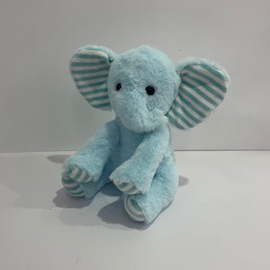 Light Up Elephant Plush Blue Cozy Floppy LED Stuffed Animals