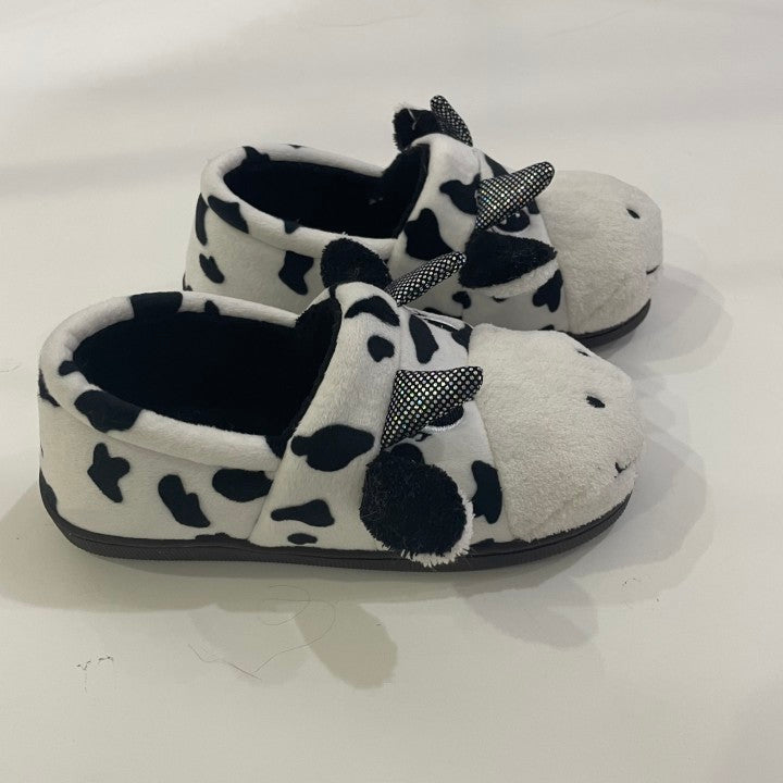 Cute Warm Cow Slipper Warm FuzzyvAnimal Slippers House Shoes Gifts For Girls/Boys