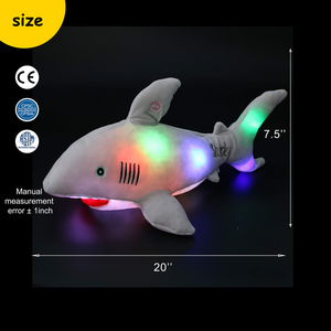 Bstaofy Light up Shark Stuffed Animal Glow Plush Ocean - Glow Guards
