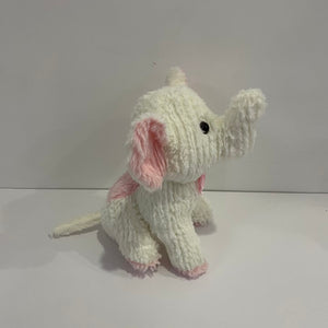 LED Light up Elephant Stuffed Animal Colorful Cute Soft Plush Floppy Toy Night Glow in the Dark Winter Christmas Birthday Gifts for Kids Toddlers, White, 10''