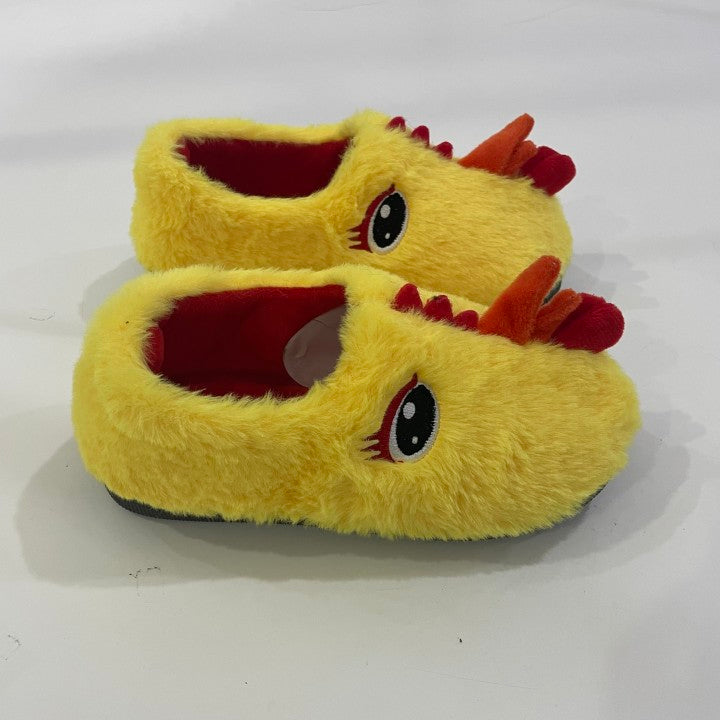 Cute Warm Yellow Chicken Slipper Warm FuzzyvAnimal Slippers House Shoes Gifts For Girls/Boys