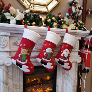 18'' Christmas stockings family set, 4 styles | Bstaofy - Glow Guards