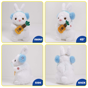 Glow Guards 12'' Easter Light up Bunny Plush Toy Soft Stuffed Rabbit - Glow Guards