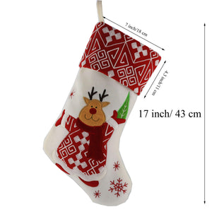 Christmas stockings set of 2 Santa, Snowman 17''| Bstaofy - Glow Guards