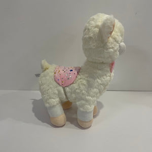 Glowing Alpaca Toy LED Stuffed Animal Luminous Light Up Cute Soft Plush Doll Gifts for Decors Birthdays Kids Women, 14"