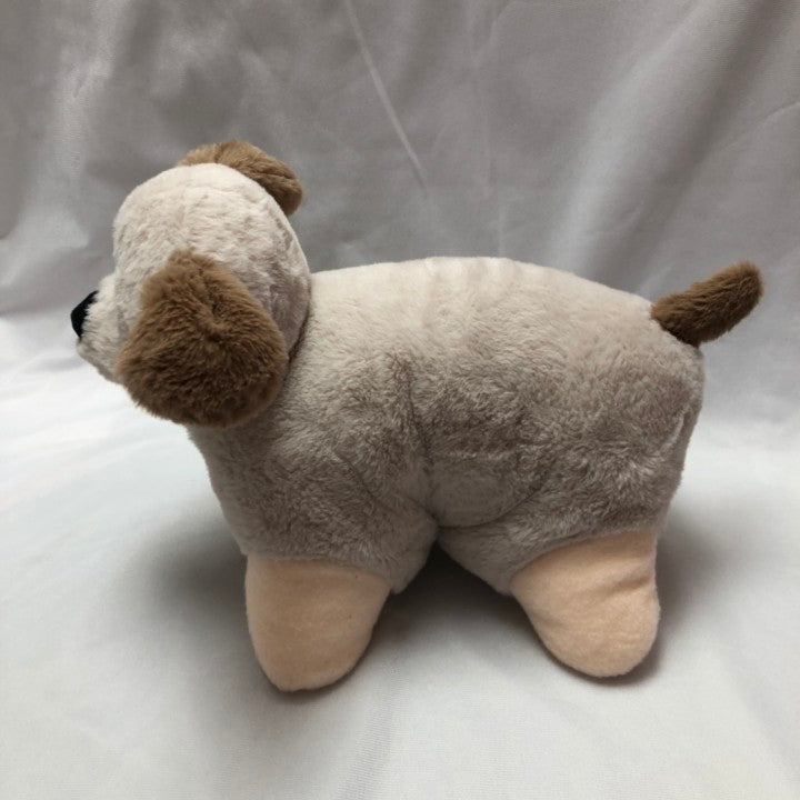 Grey Dog Plush Cute Stuffed Animal Soft Hugging Pillow
