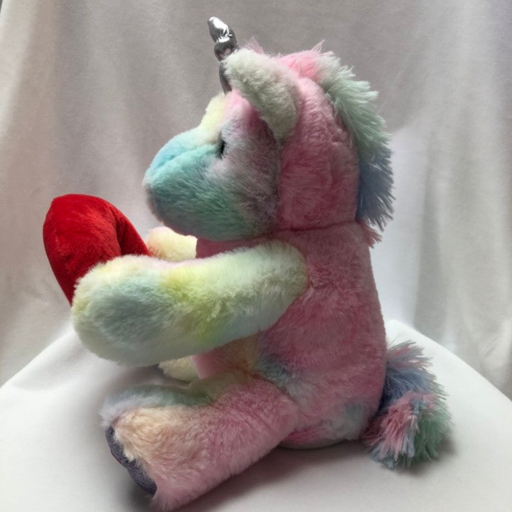 Unicorn Stuffed Animal Plush with Rainbow Bone
