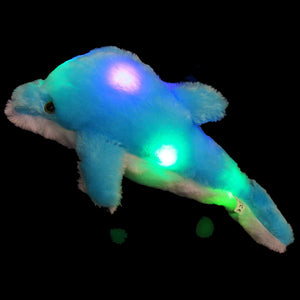 Bstaofy 18'' Light up Dolphin Stuffed Animal Night Light Colorful Glowing - Glow Guards